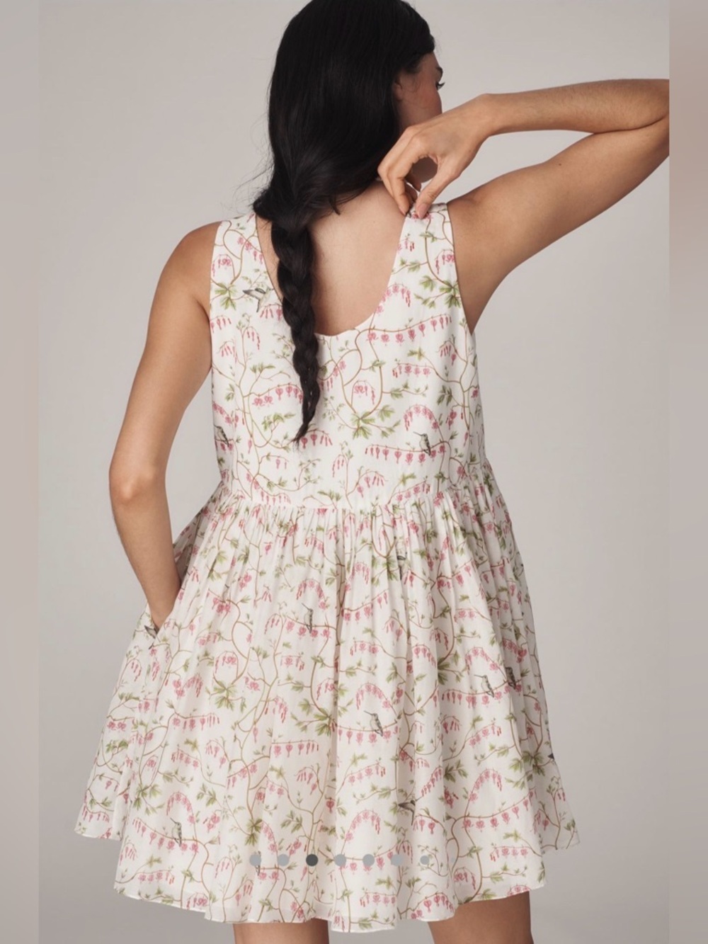 rachel antonoff eliana sleevless babydoll mini dress size xs nwot - Picture 3 of 7